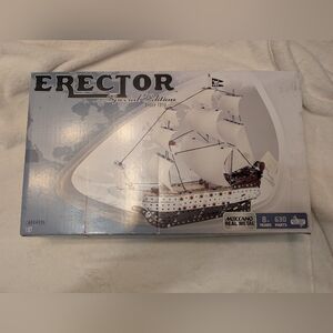 NEW Meccano Erector Special Edition Pirate Ship Real Metal 6024595 Building Set